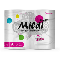 Туалетная бумага Mildi Smart 3-х сл. (4 рулона) 