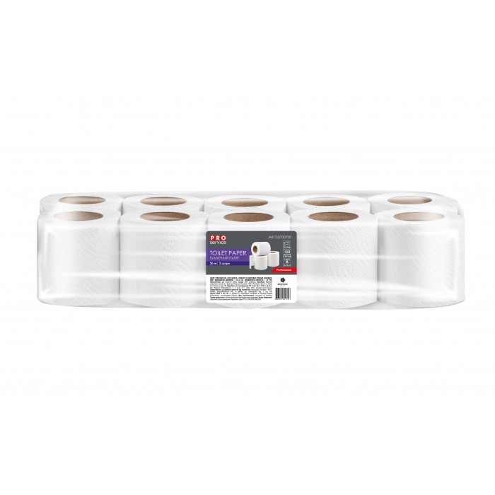 Туалетная бумага Comfort 10 рул., на гильзе, 2-х сл., белый