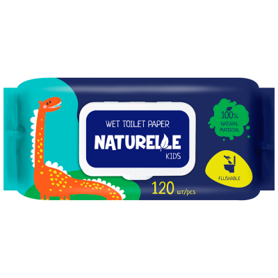 Туалетний папір вологий Naturelle Kids 120шт
