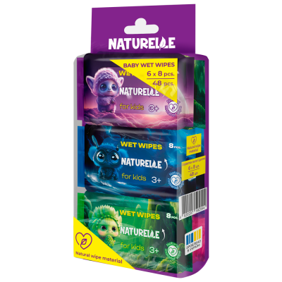 Серветки вологі дитячі Naturelle 6х8шт