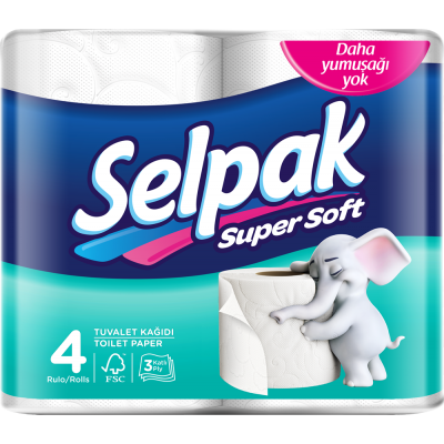 Туалетний папір Selpak (4 рулони) 