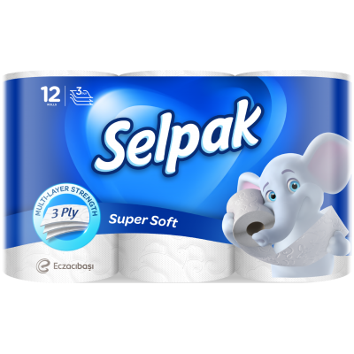 Туалетний папір Selpak (12 рулонів)