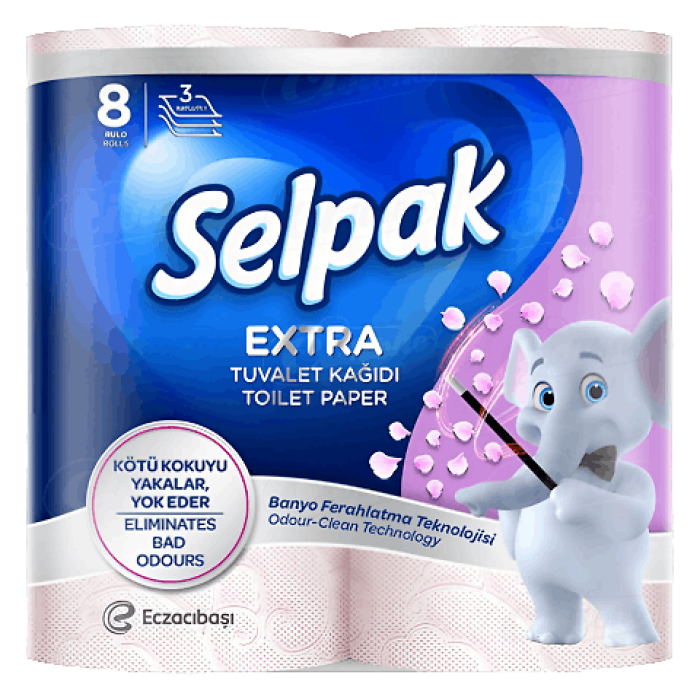 Туалетная бумага Selpak EXTRA (8 рулонов)