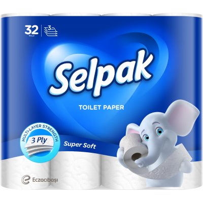 Туалетная бумага Selpak  (32 рулона)