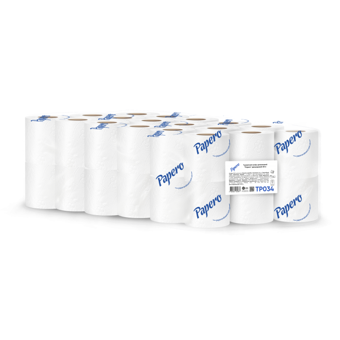 Туалетная бумага Papero, белая (30м)