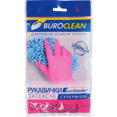Перчатки хозяйственные суперпрочные Buroclean (L)