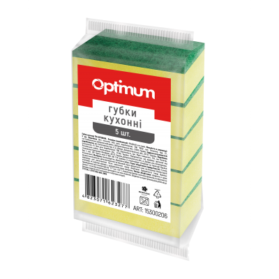 Губка кухонная 5шт/уп. Optimum