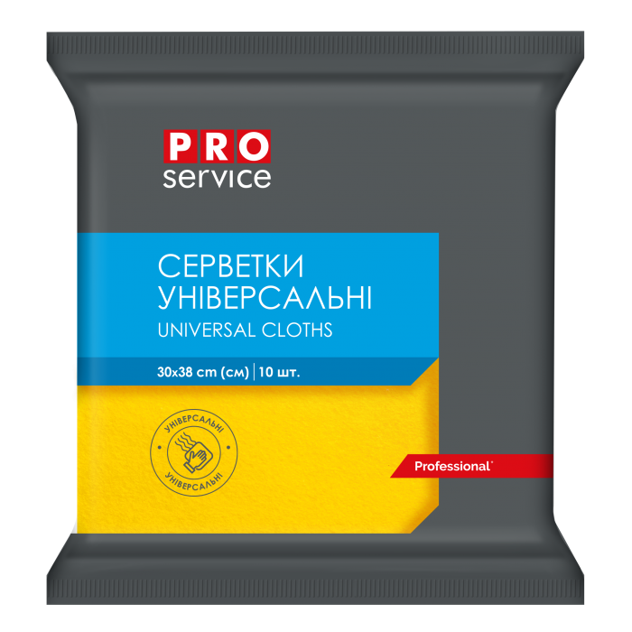 Салфетки вискозные PRO SERVICE 30х38см 10шт/уп