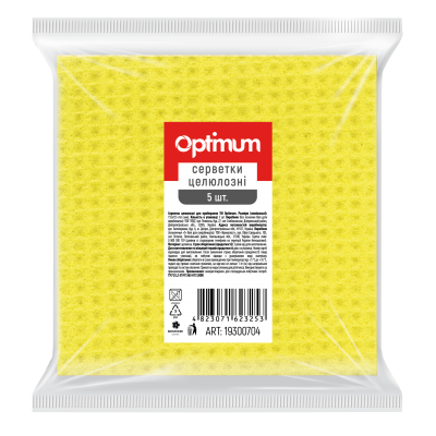 Серветки целюлозні Optimum  5шт/уп