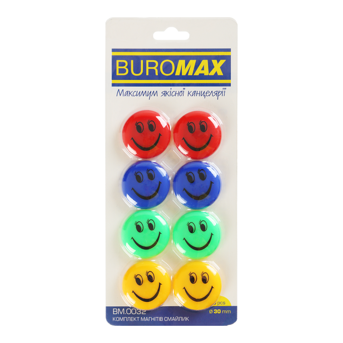 Набір магнітів Смайлик (8шт.) BM.0032