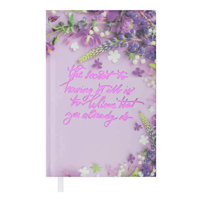 Щоденник недатований А6 Pretty (фіолетовий) 288арк
