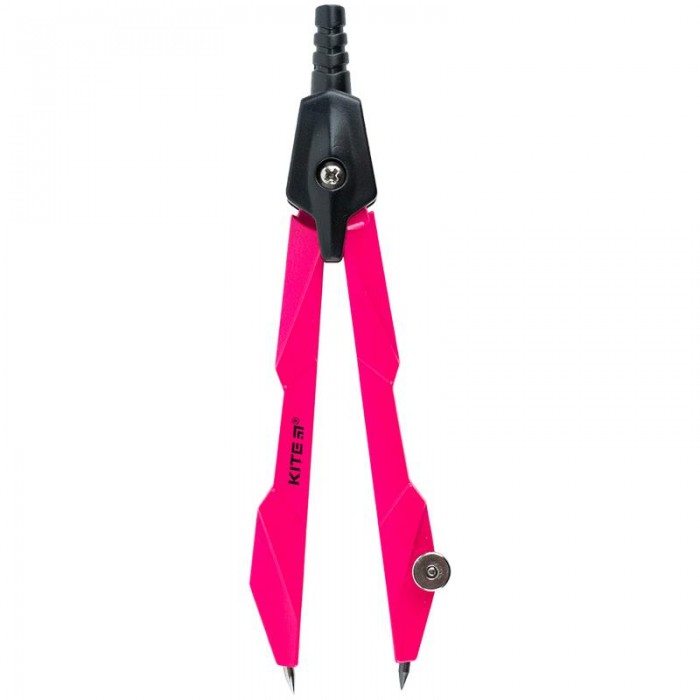 Циркуль Techno (рожевий) в футлярі + грифель 120мм