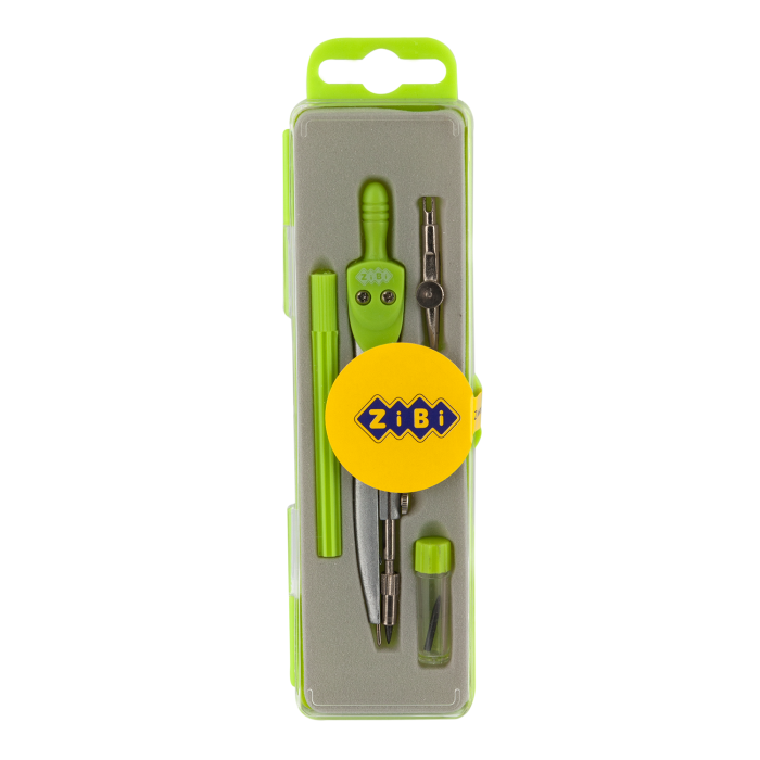 Готовальня Basis з 4-х предметів (зелена)  ZB.5303BS-04