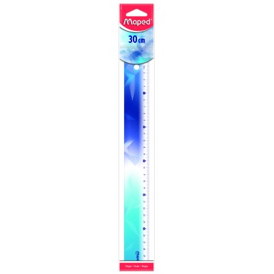 Лінійка пластикова ARCTIC VIBES 30см. кольорова