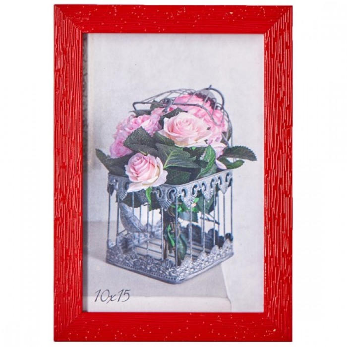 Фоторамка 10х15см. (червоний) рифлений