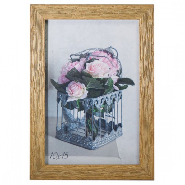 Фоторамка 10х15см. (світле дерево) рифлений