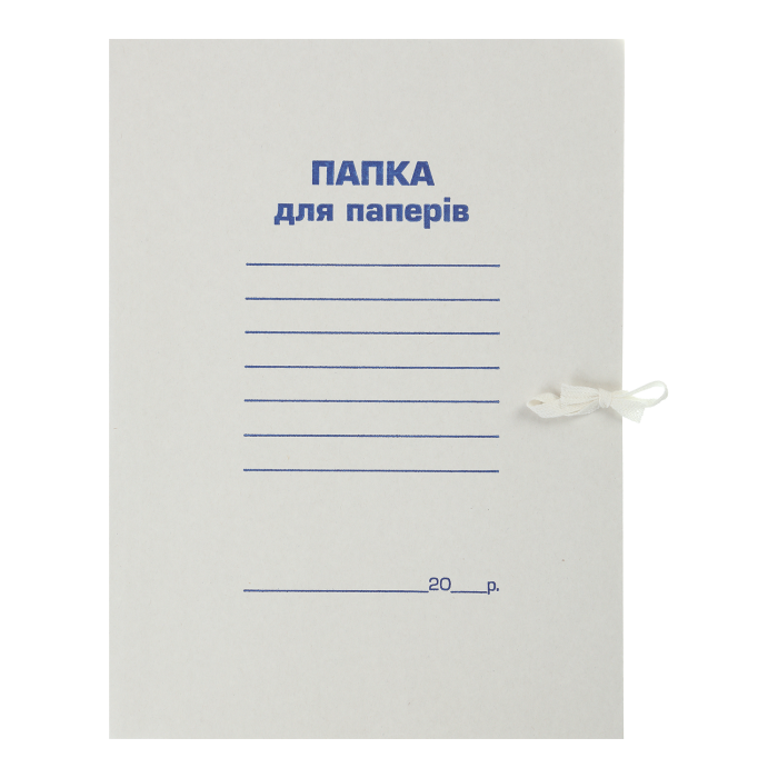 Папка на зав'язках картонна Jobmax А4  bm.3359