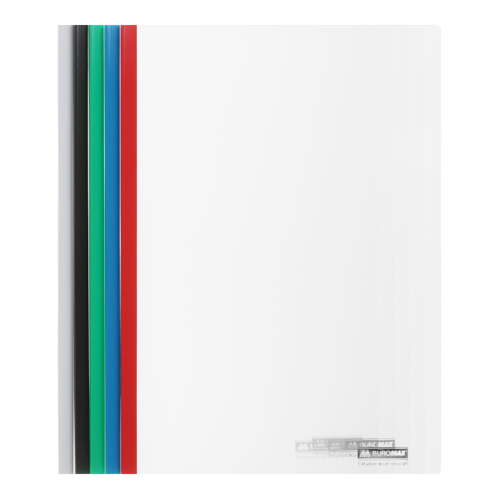 Папка-швидкозшивач  з притискною планкою А4, 6мм. (асорті)  bm.3370-99