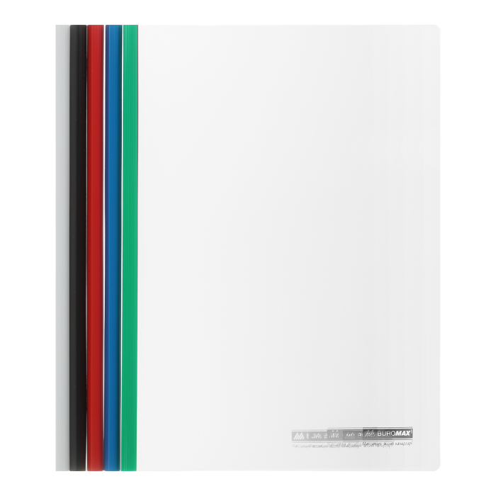 Папка-швидкозшивач з притискною планкою А4, 10мм. (асорті)  bm.3371-99