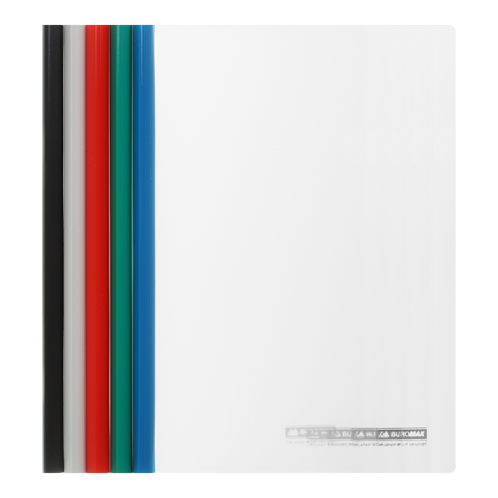 Папка-швидкозшивач з притискною планкою А4, 15мм. (асорті)  bm.3372-99