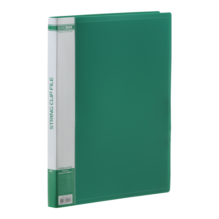 Папка-швидкозшивач, А4, гладкий пластик (зелена) bm.3407-04