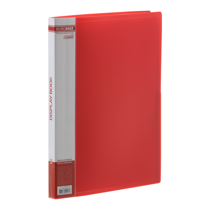 Папка з 30 файлами А4, Jobmax (червоний) bm.3611-05