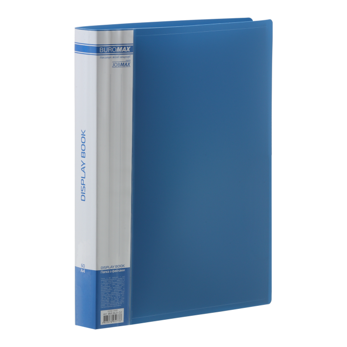 Папка с 60 файлами А4, Jobmax (синий) bm.3621-02