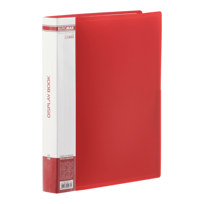 Папка с 60 файлами А4, Jobmax (красный) bm.3621-05