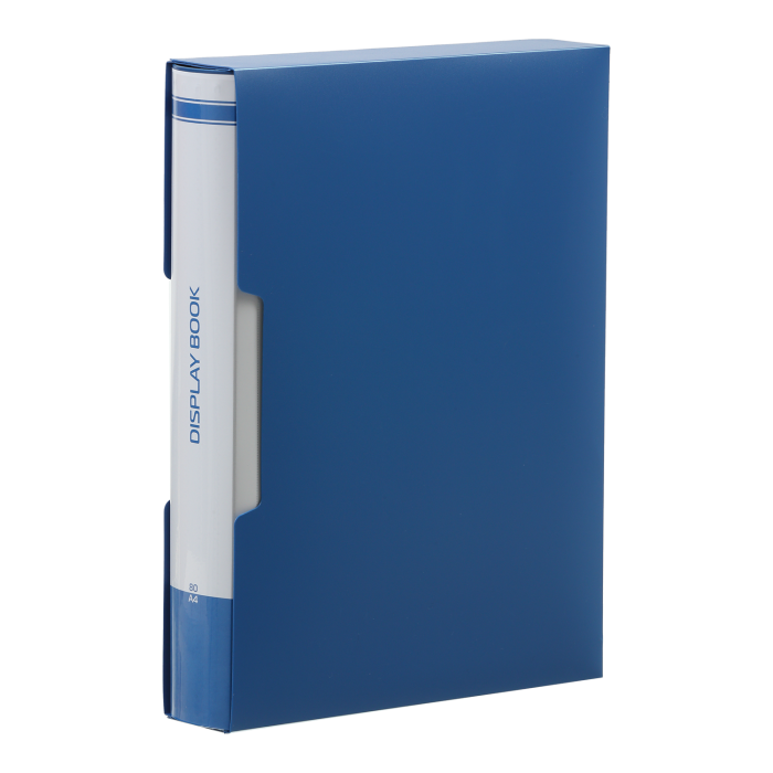 Папка с 80 файлами А4, в пластиковом чехле (синий) bm.3628-02