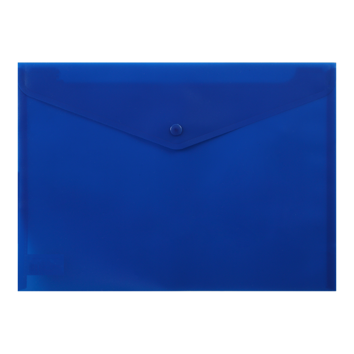 Папка-конверт на кнопці А4 (синя) bm.3925-02
