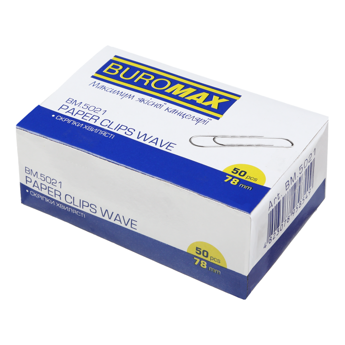 Скріпки хвилясті, 78мм (круглі) bm.5021