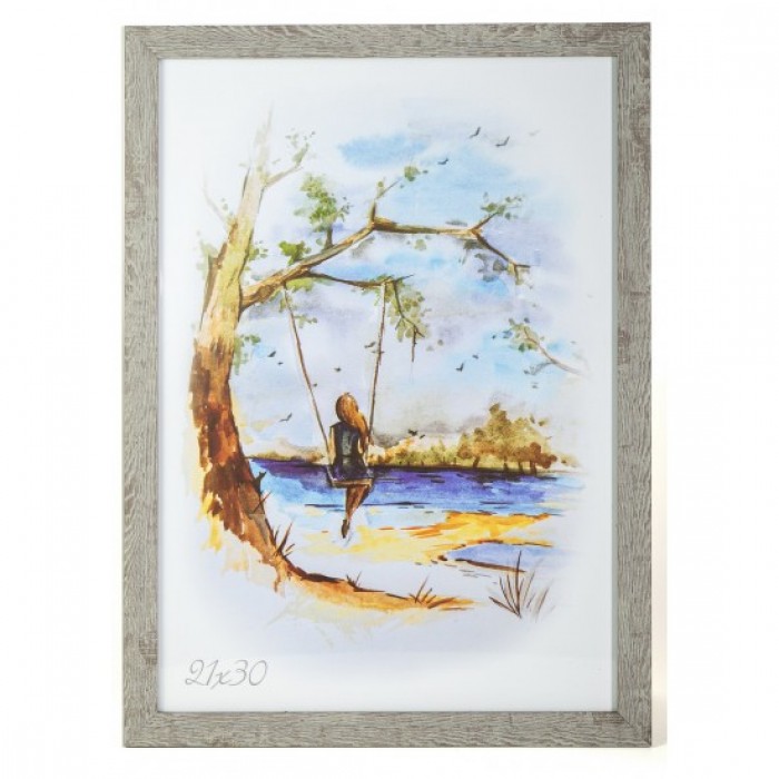 Фоторамка 21х30см. (сірий) під дерево