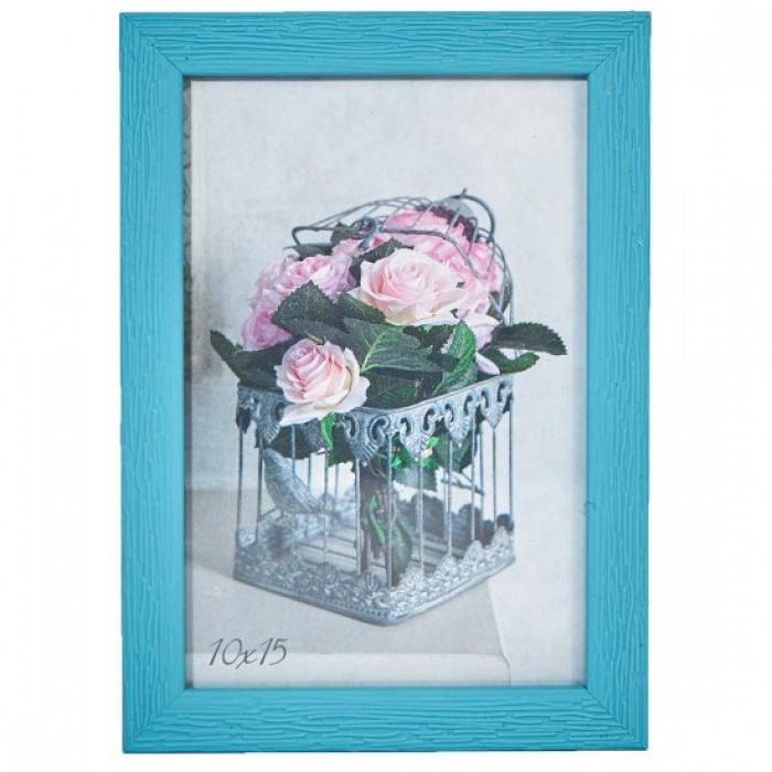 Фоторамка 10х15см. (блакитний) рифлений