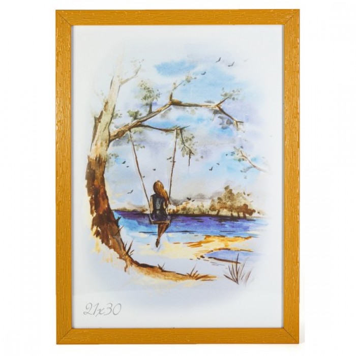 Фоторамка 21х30см. (помаранчевий) рифлений