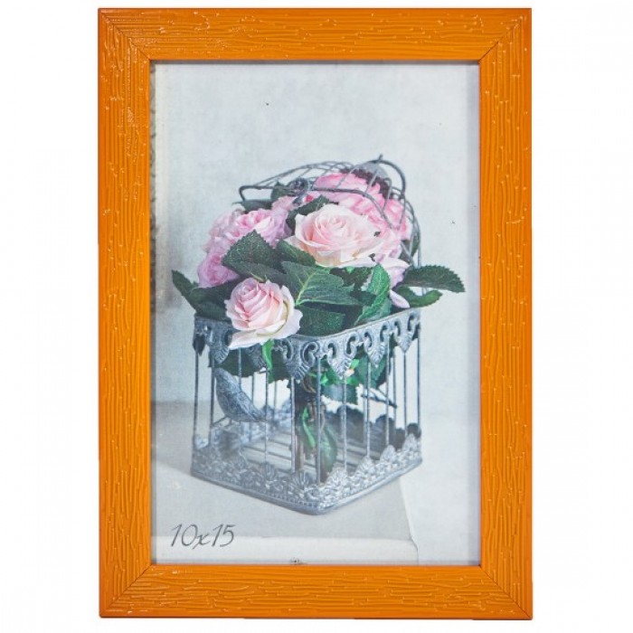 Фоторамка 10х15см. (помаранчевий) рифлений