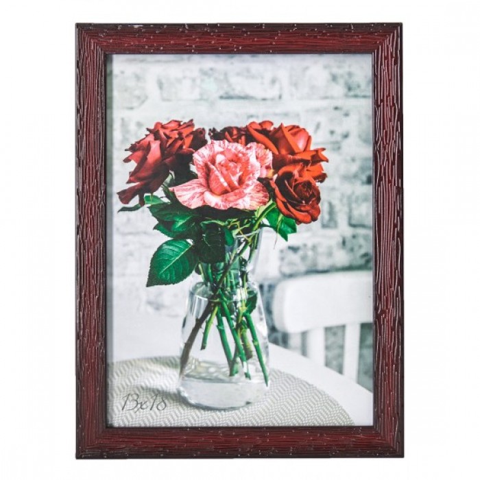 Фоторамка 13х18см. (вишня) рифлений