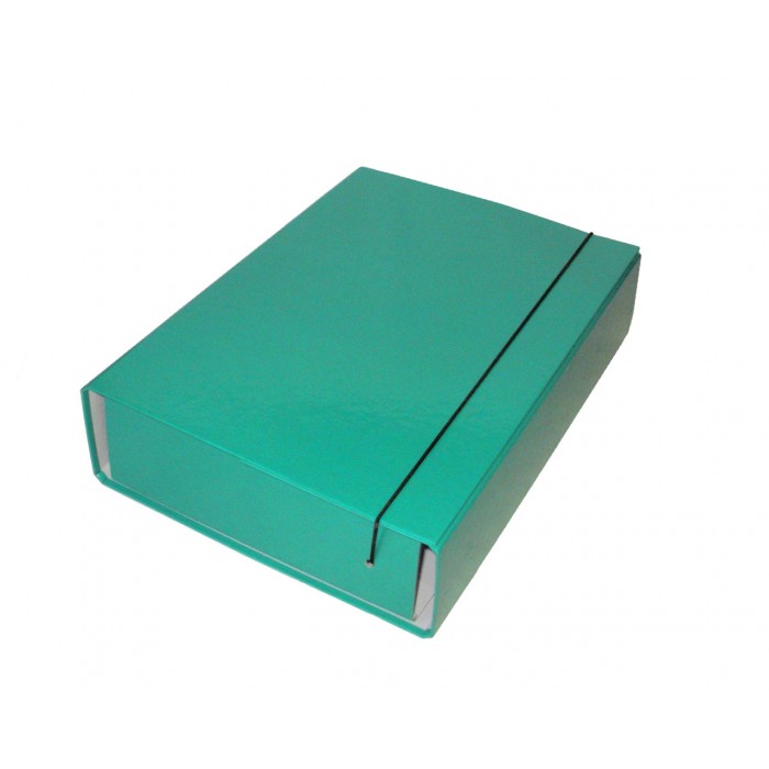 Папка-короб на гумці РР А4, 80мм (бірюзовий) 