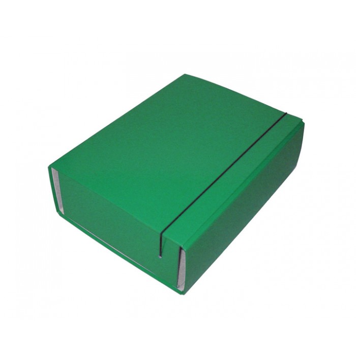Папка-короб на гумці РР А4, 100мм (зелений) 