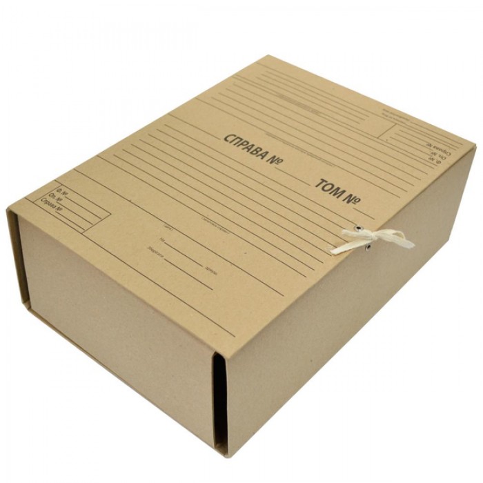 Папка-короб для нотаріусів архівна на зав'язках А4, 120мм. 