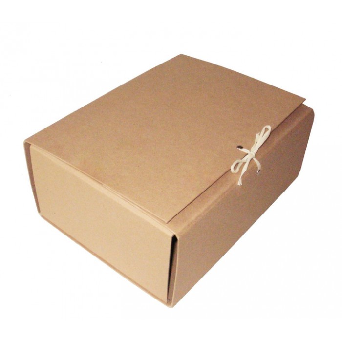 Папка-короб на зав'язках АРХІВО карт. А4, 120мм. крафт