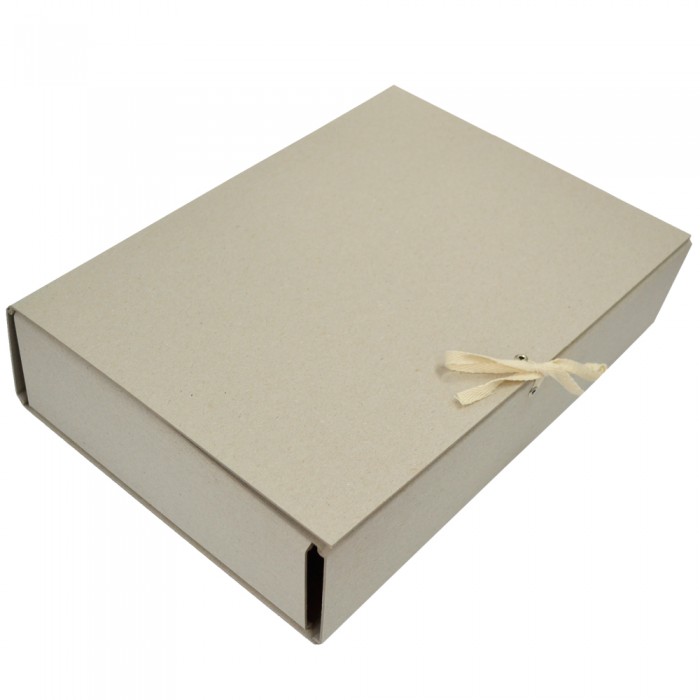 Папка-короб на зав'язках ECO карт. А4, 80мм