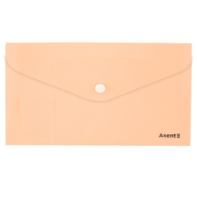 Папка-конверт на кнопці DL Pastelini (персиковий) 1414-42-A