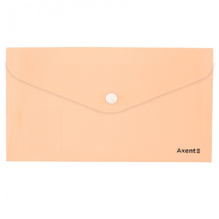Папка-конверт на кнопке DL Pastelini (персиковый) 1414-42-A