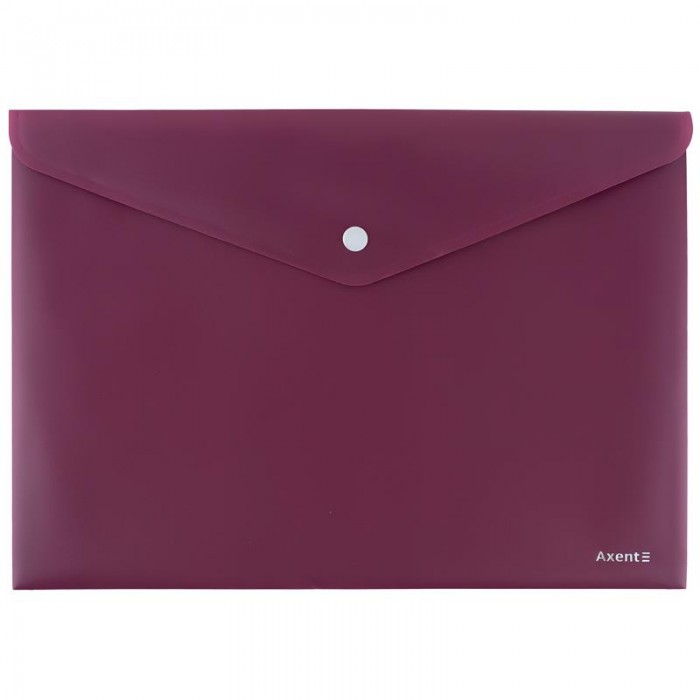 Папка-конверт на кнопці А4 Earth colors (бордовий)