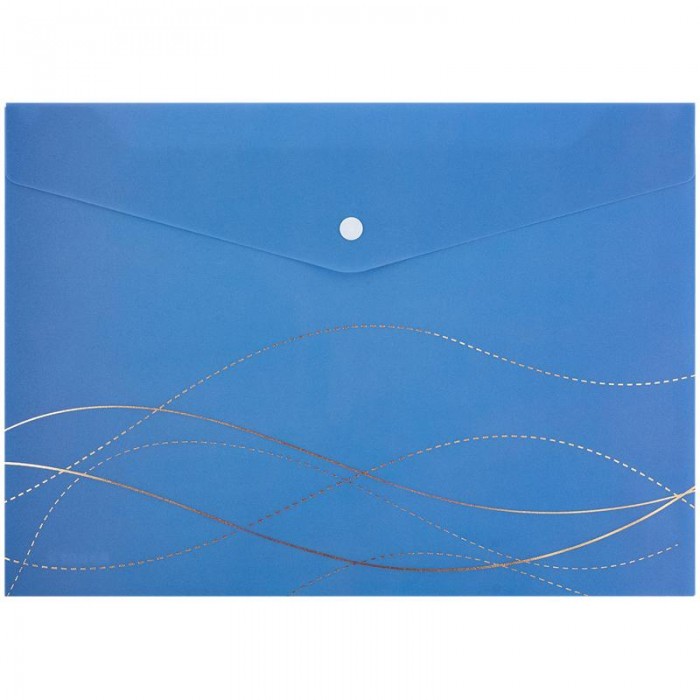 Папка-конверт на кнопці А4+ Waves-2