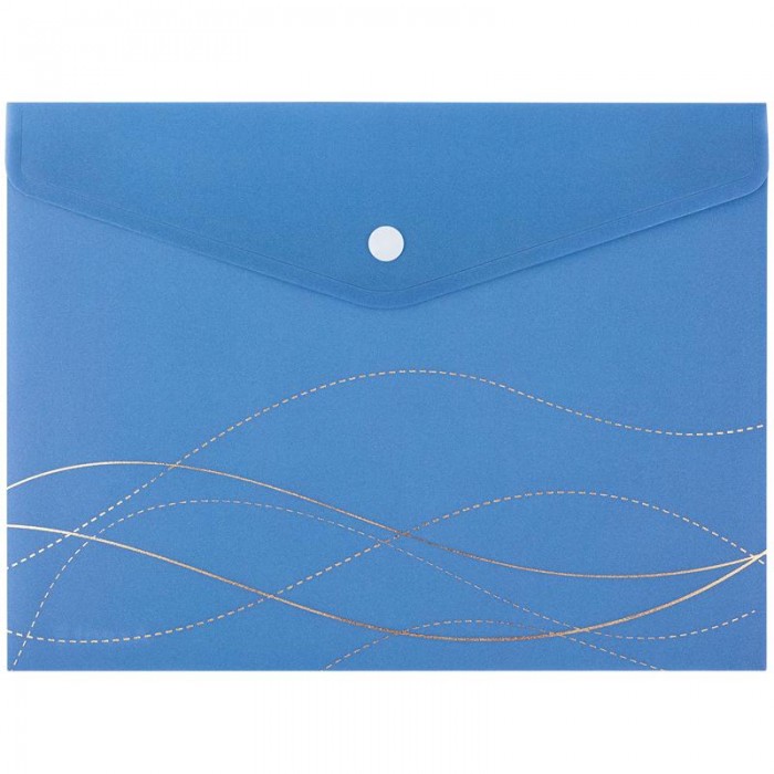 Папка-конверт на кнопці А5+ Waves-2