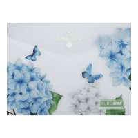 Папка-конверт на кнопке Arabeski А5 (прозрачный) BM.3919-00