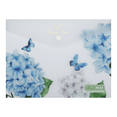 Папка-конверт на кнопке Arabeski А5 (прозрачный) BM.3919-00