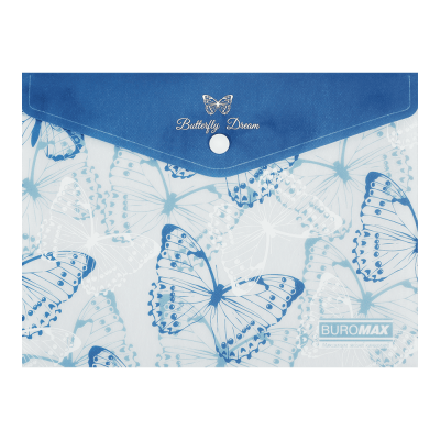 Папка-конверт на кнопке Arabeski А5 (синий) BM.3919-02