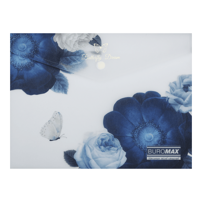 Папка-конверт на кнопке Arabeski А5 (темно-синий) BM.3919-03